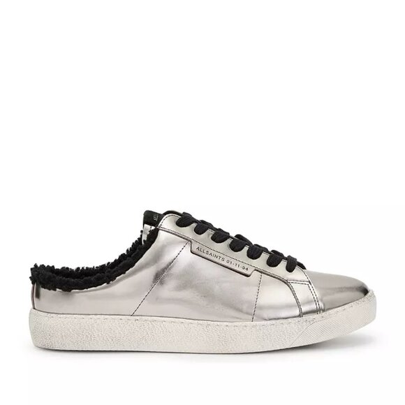 All Saints Shoes - ALLSAINTS Women's Sheer Metallic Sneaker Mules missing lid
